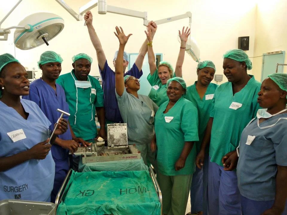 Healthcare team collaboration in Africa